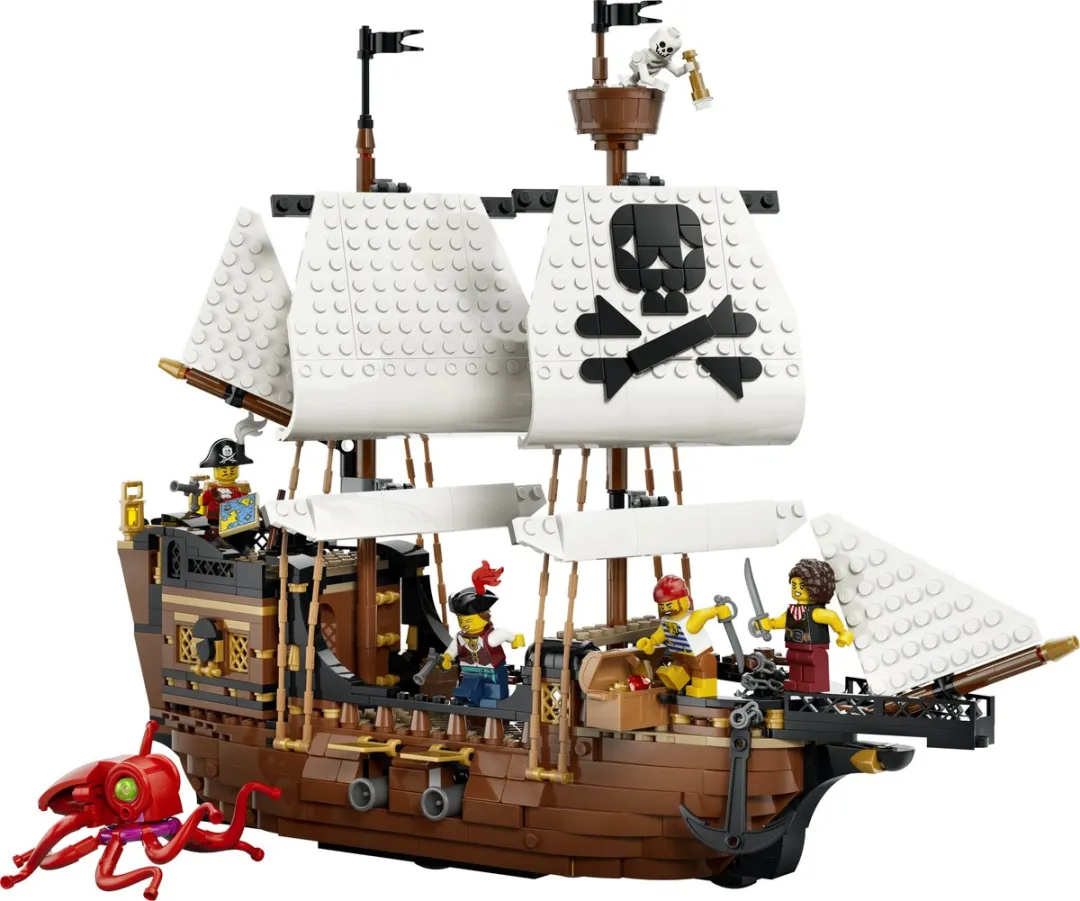 LEGO Creator 3in1 31387 Piratenschip - 1074 Stukken - Meerkleurig