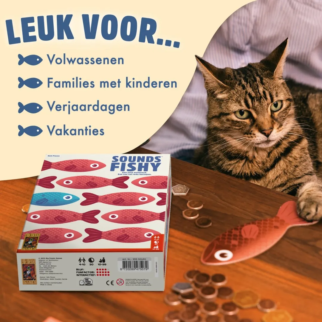 999 Games Sounds Fishy Partyspel - 4-10 Spelers