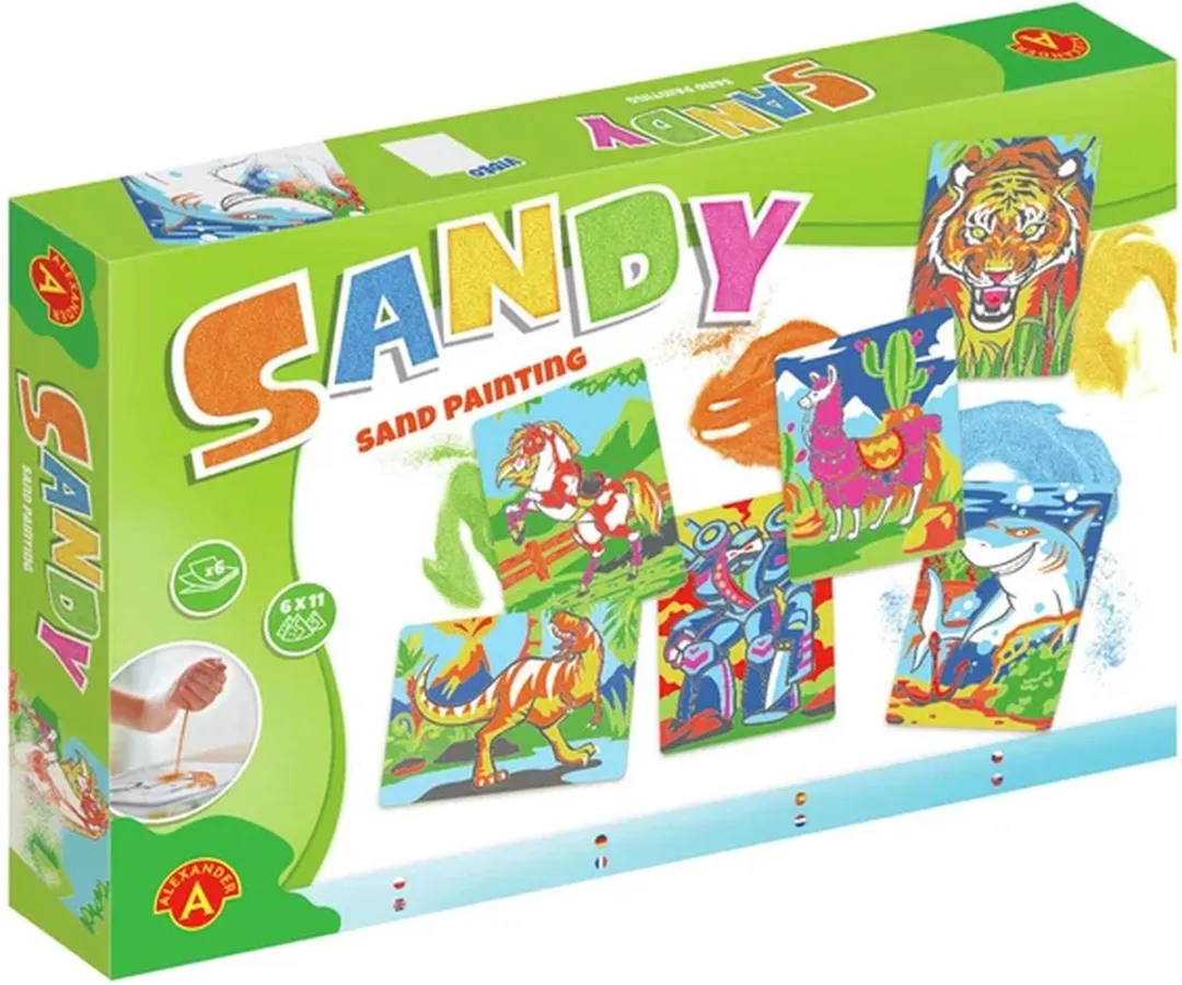 Alexander Toys Sandy Sand Painting Zandschilderij - 6 Afbeeldingen