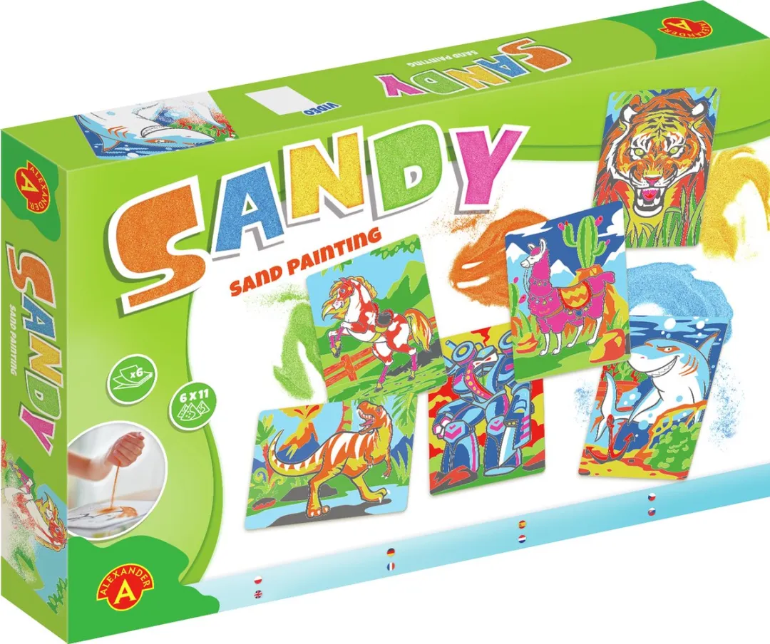 Alexander Toys Sandy Sand Painting Zandschilderij - 6 Afbeeldingen