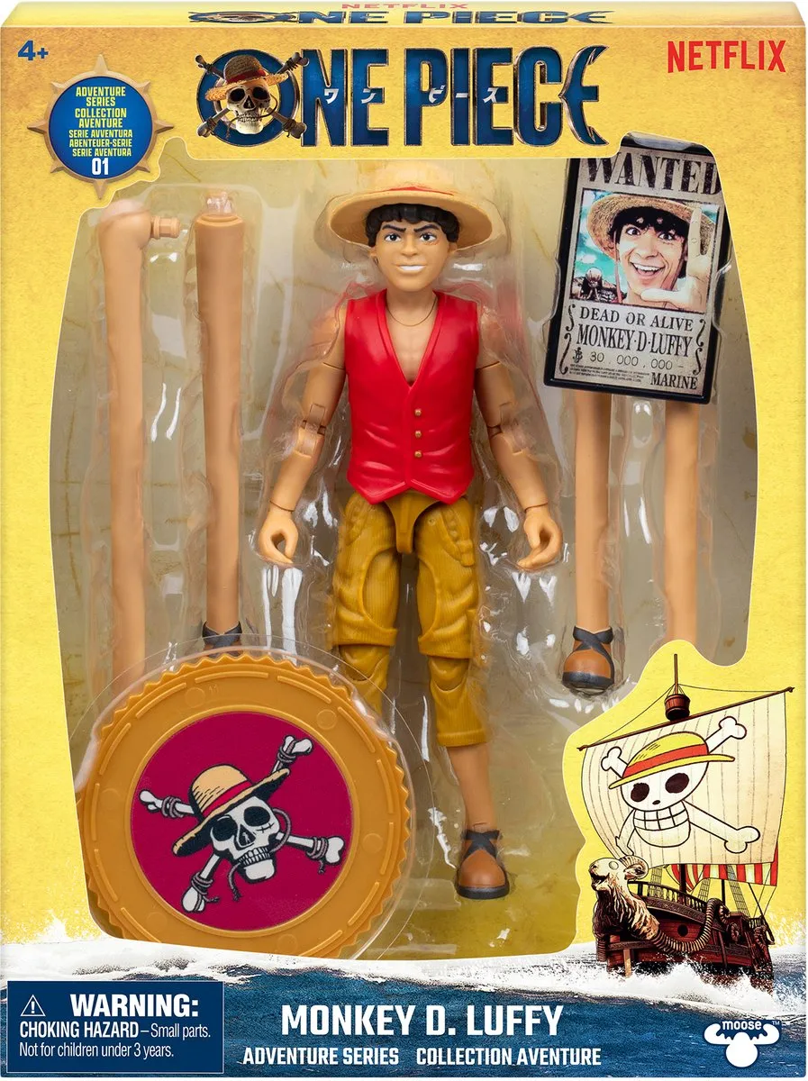 Moose Toys One Piece Actiefiguur Luffy - 15cm Multicolour