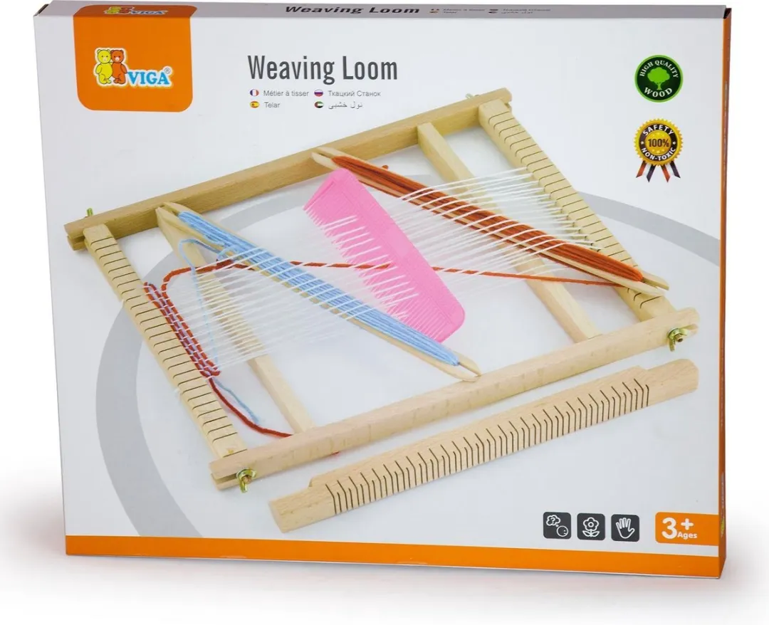 Viga Toys Creatief Weefgetouw 40cm - Blank