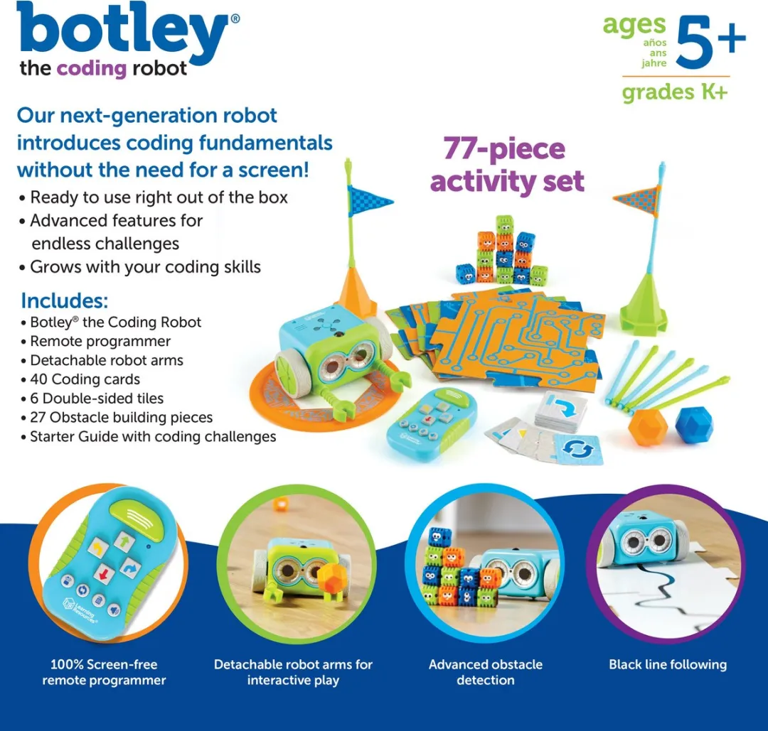 Learning Resources Botley Programmeerbare Robot Activiteitenset LER2935 - Meerkleurig
