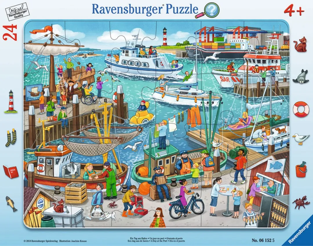 Ravensburger Ein Tag am Hafen Puzzel 24 Stuks
