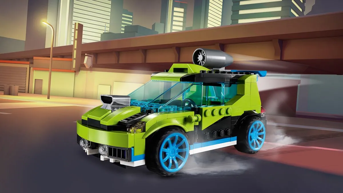 LEGO Creator Raketrallyauto 31074 - 241 Stukken - Geel - afbeelding 4 van 6