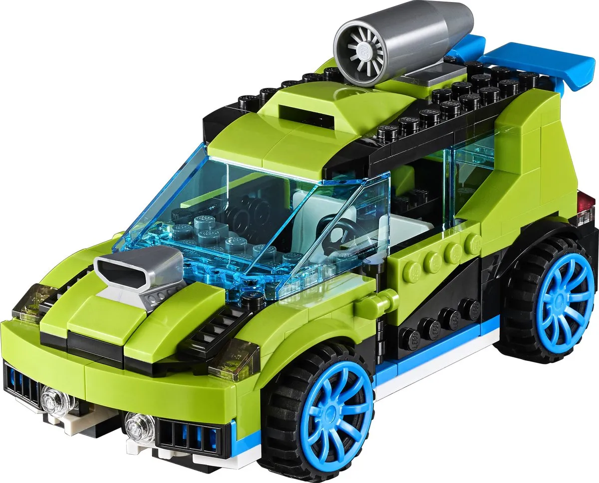 LEGO Creator Raketrallyauto 31074 - 241 Stukken - Geel - afbeelding 2 van 6