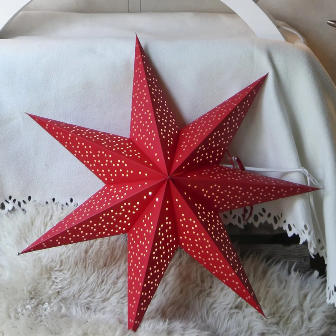 Star Trading Kerstster Dot - 3D Papieren Ster Ø54cm - Zilver