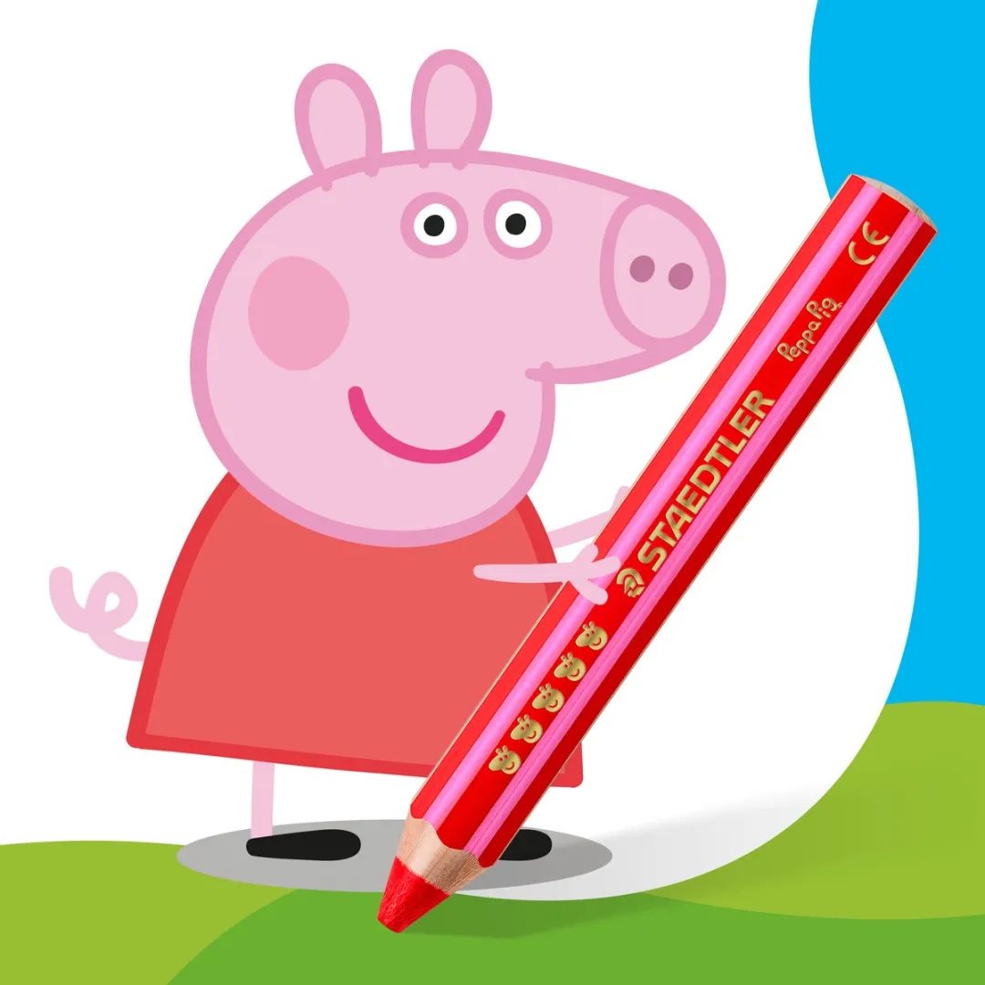 STAEDTLER Peppa Pig Noris Junior 3-in-1 Kleurpotlood - 12 Stuks