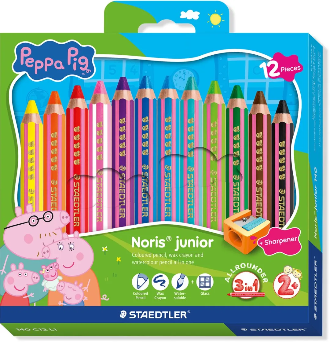 STAEDTLER Peppa Pig Noris Junior 3-in-1 Kleurpotlood