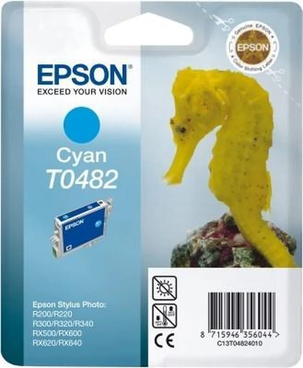 Epson T0482 Cyaan Inktcartridge - 13ml