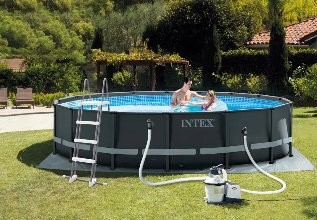 Intex Ultra XTR Frame Zwembad 488cm - 19.156 Liter - Grijs - afbeelding 3 van 6