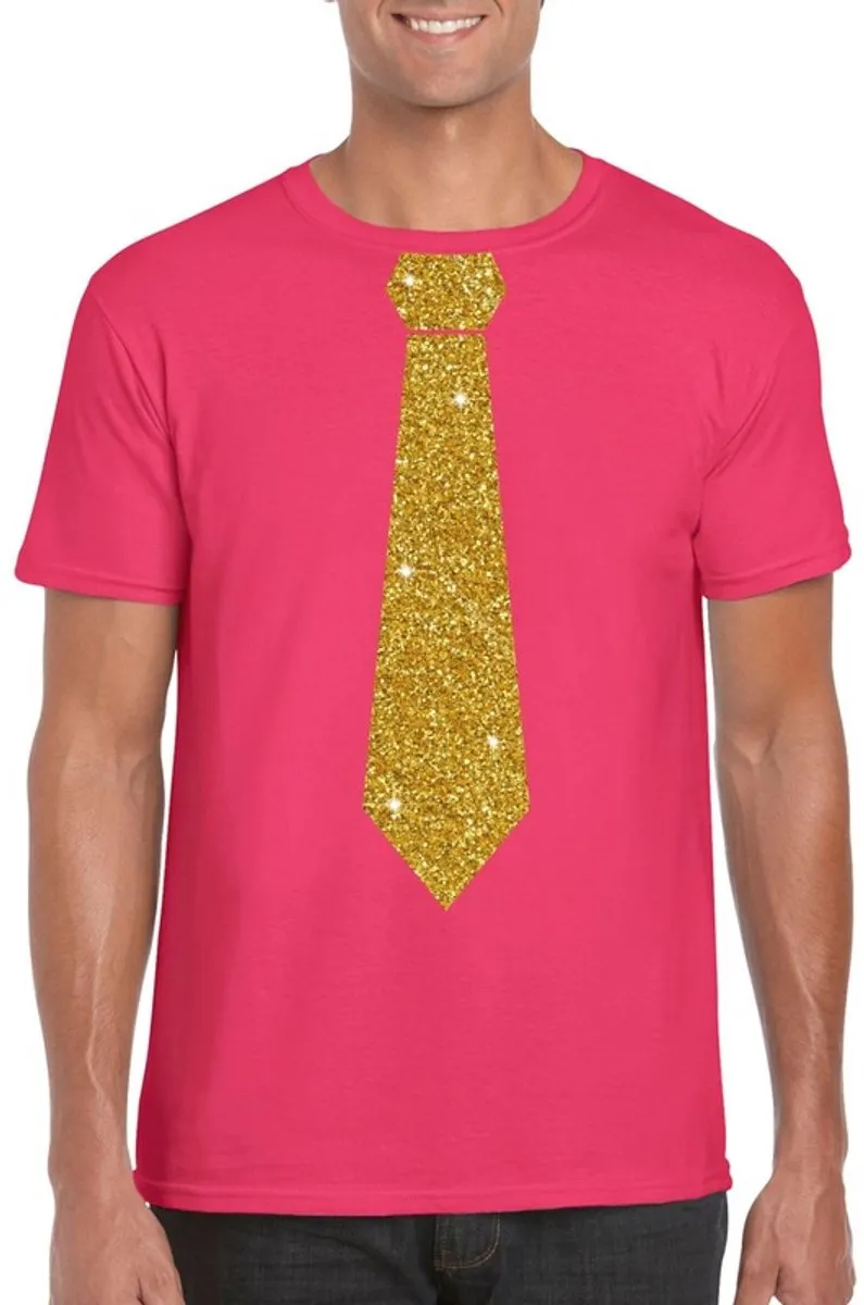 Bellatio Design Verkleedshirt Roze XXL