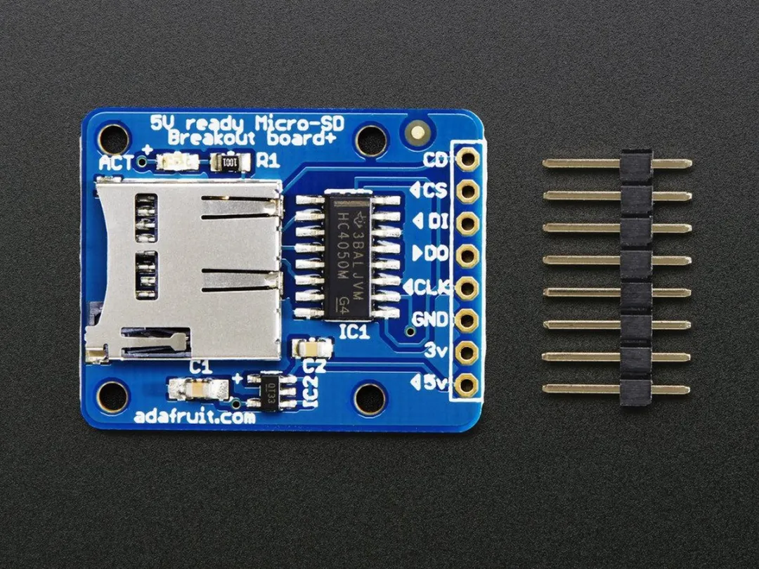 Adafruit MicroSD Card Breakout Board 254 - Blauw