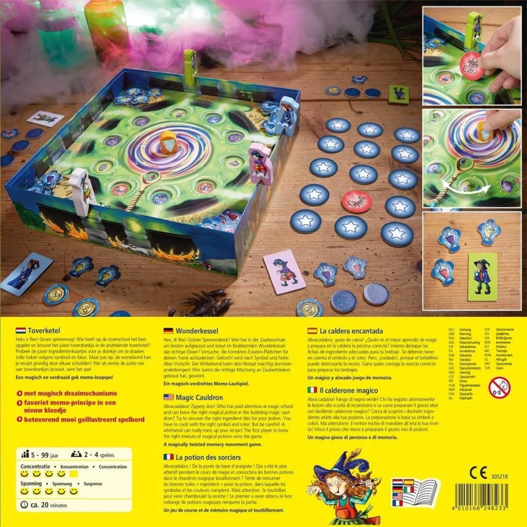 Haba Toverketel Memo & Loopspel 305218 - 2-4 Spelers - Meerdere kleuren - afbeelding 6 van 6