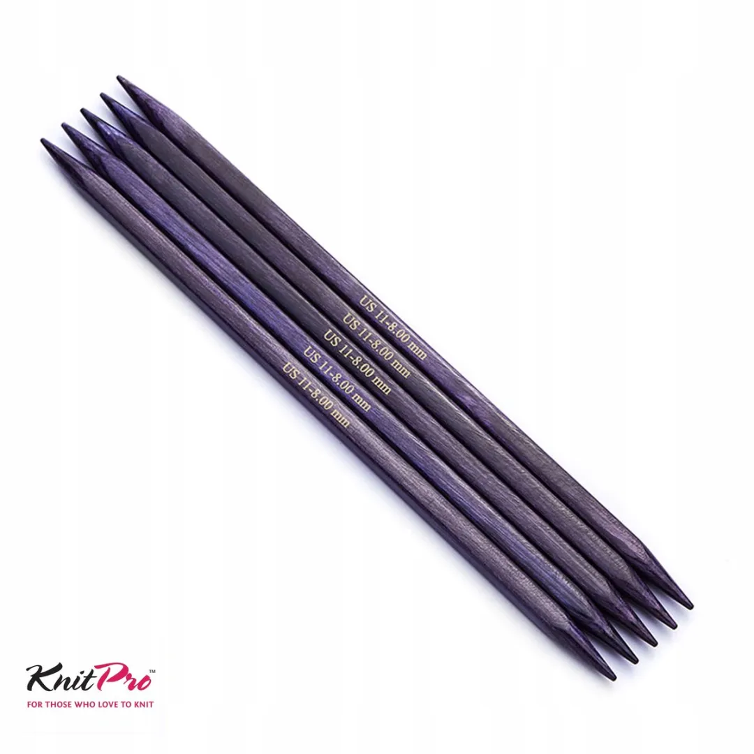KnitPro J'adore Cubics Sokkendraad 15cm - 3,75mm - Hout