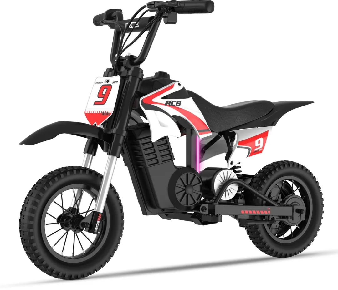 RCB R9X Elektrische Crossmotor 36V - 350W - 3 Versnellingen - Rood