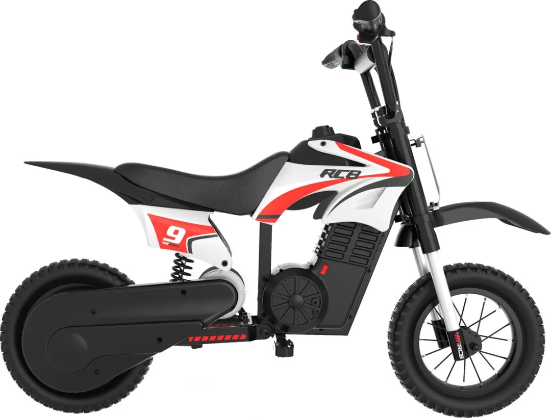 RCB R9X Elektrische Crossmotor 36V - 350W - 3 Versnellingen - Rood