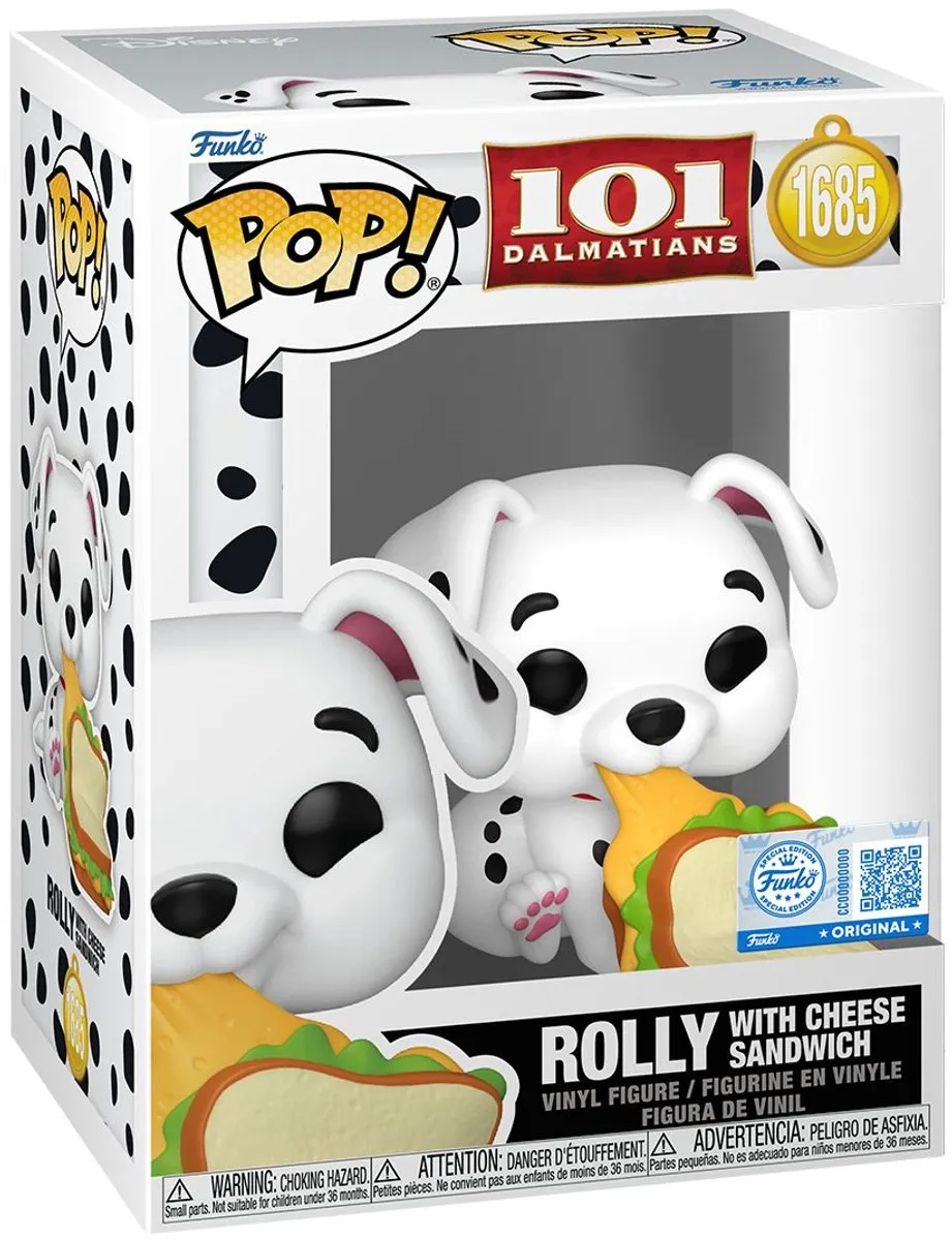 Funko Pop! Disney 101 Dalmatiërs Rolly met Kaassandwich #1685