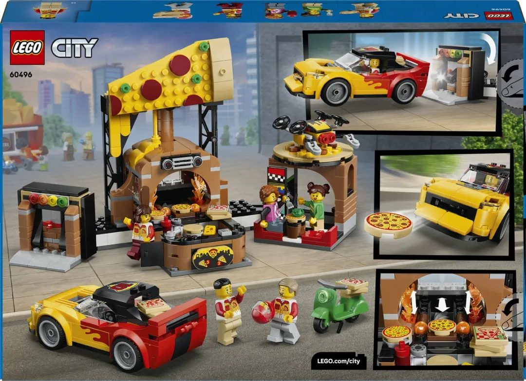 LEGO City Pizzacentrale 60496 - Bouwspeelgoed - 494 Stukken - Meerkleurig