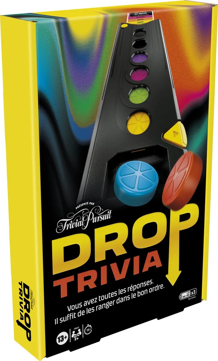 Hasbro Gaming Drop Trivia Bordspel - 2-6 Spelers
