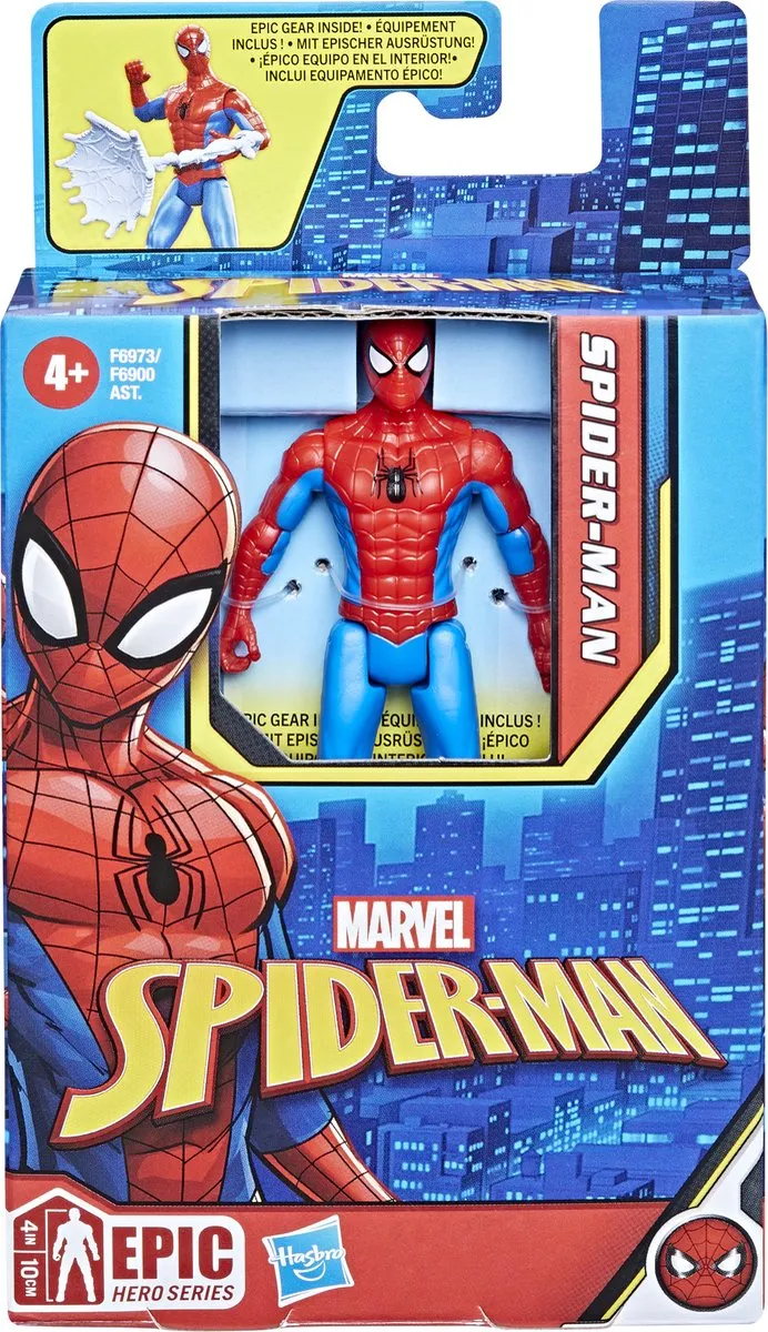 Spider-Man Klassiek Actiefiguur 10cm - Rood/Blauw