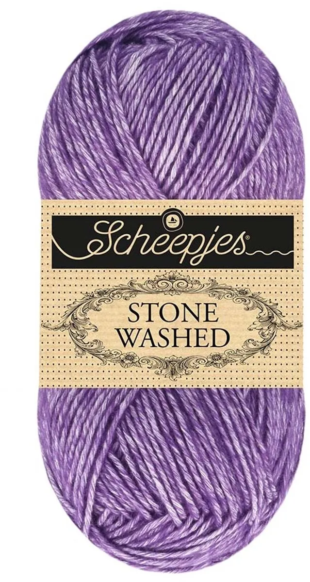 Scheepjes Stone Washed Haakgaren 840 Rich Charoite
