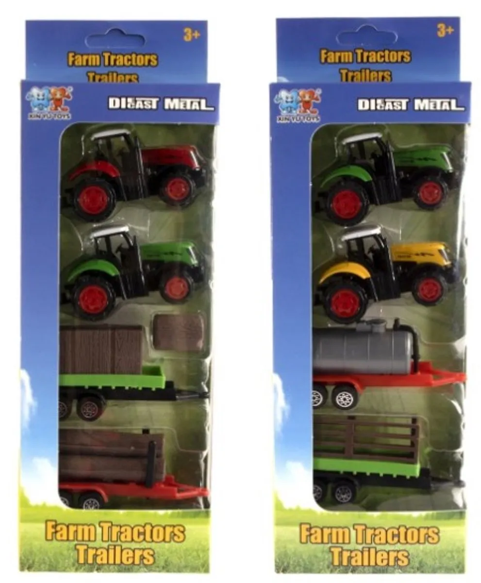 Jonotoys Tractor Speelgoedset 4-delig