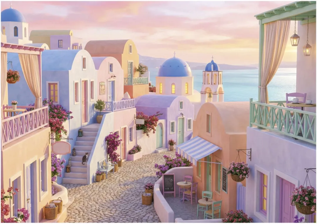 Educa Dreamy Santorini Puzzel - 1000 Stuks - Multicolor