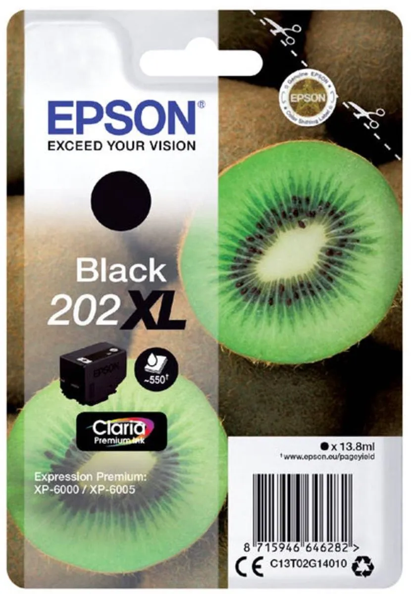 Epson 202 Inktcartridge Zwart - 550 pagina's