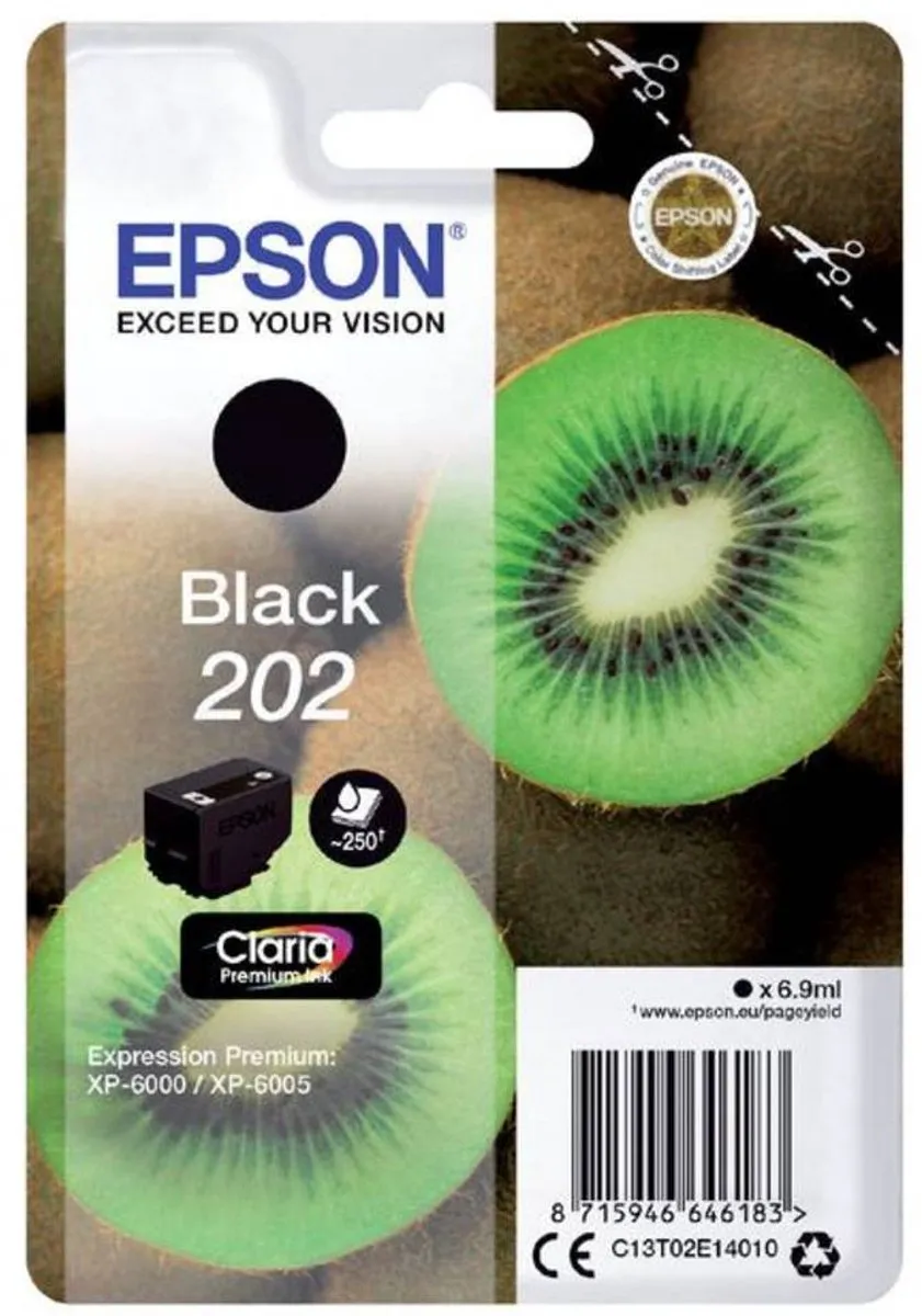 Epson 202 Inktcartridge Zwart - 550 pagina's