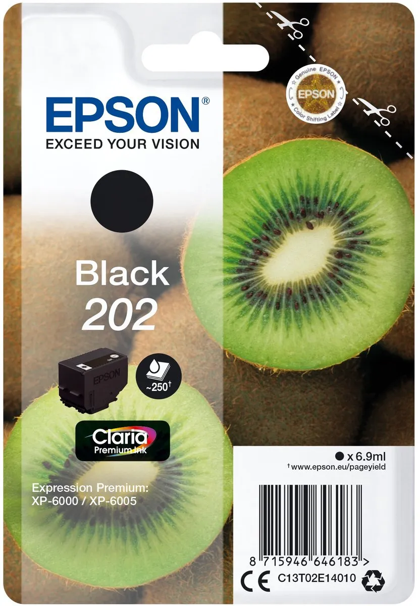 Epson 202 Inktcartridge Zwart - 550 pagina's