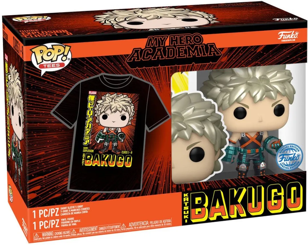 Funko My Hero Academia POP! & Tee Box Katsuki - XL - Verzamelfiguur & T-shirt