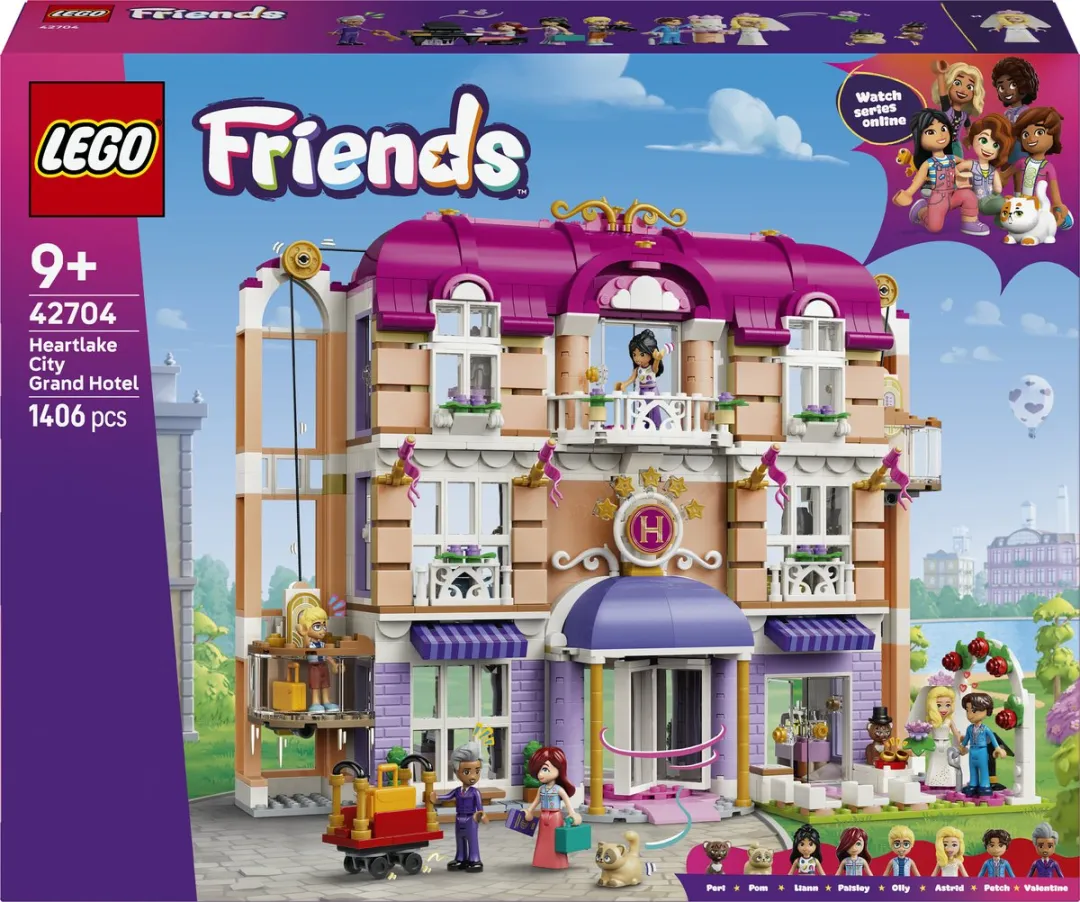 LEGO Friends Grand Hotel 42704 - Bouwset 1406 Stuks - Meerkleurig