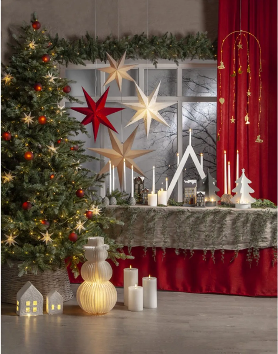 Star Trading Vind Kaarsenboog 7 Lichtpunten Hout Beige