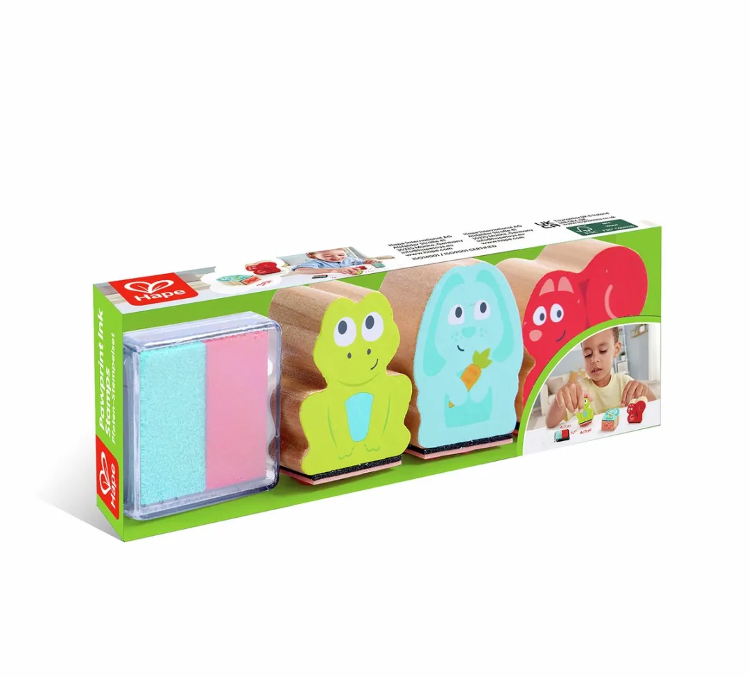 Hape Pawprint Stempelset - 12 Stuks Meerkleurig