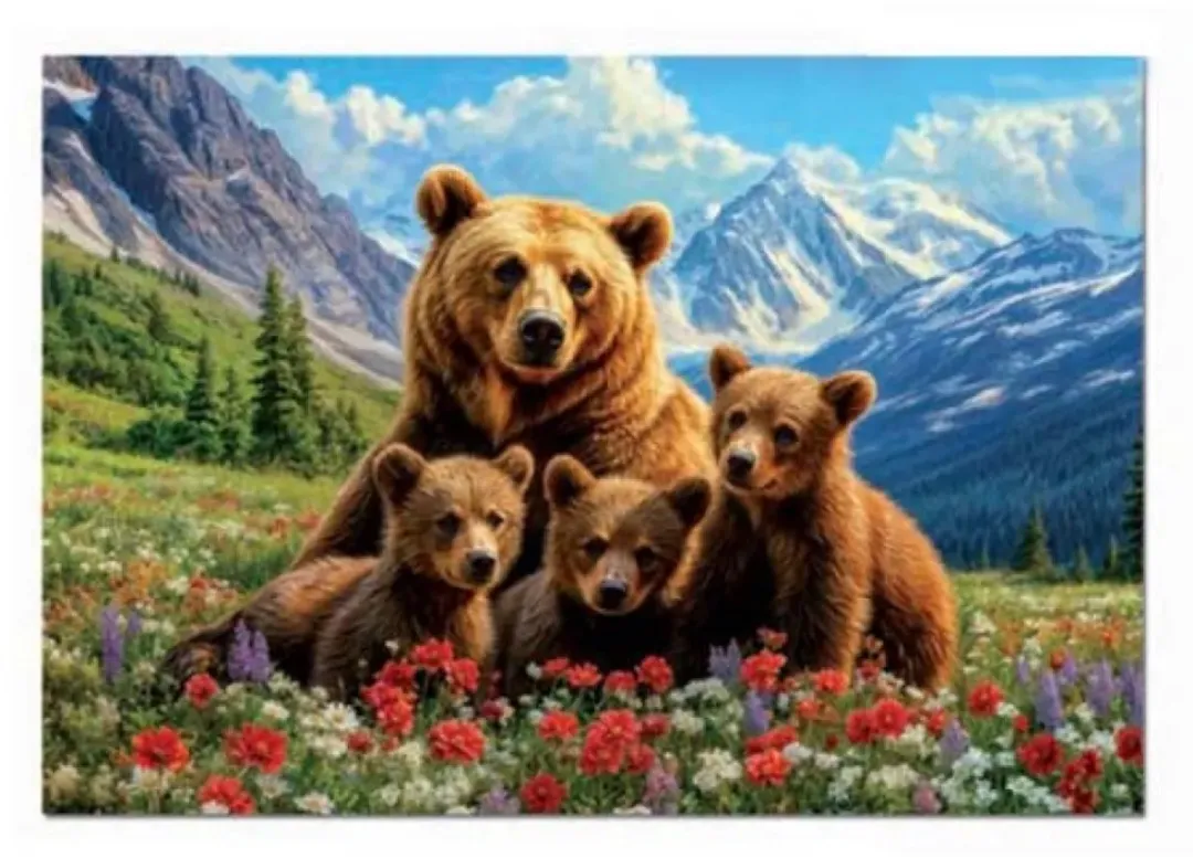 Educa Grizzlyberen Canada Legpuzzel 1000 Stuks - 20553