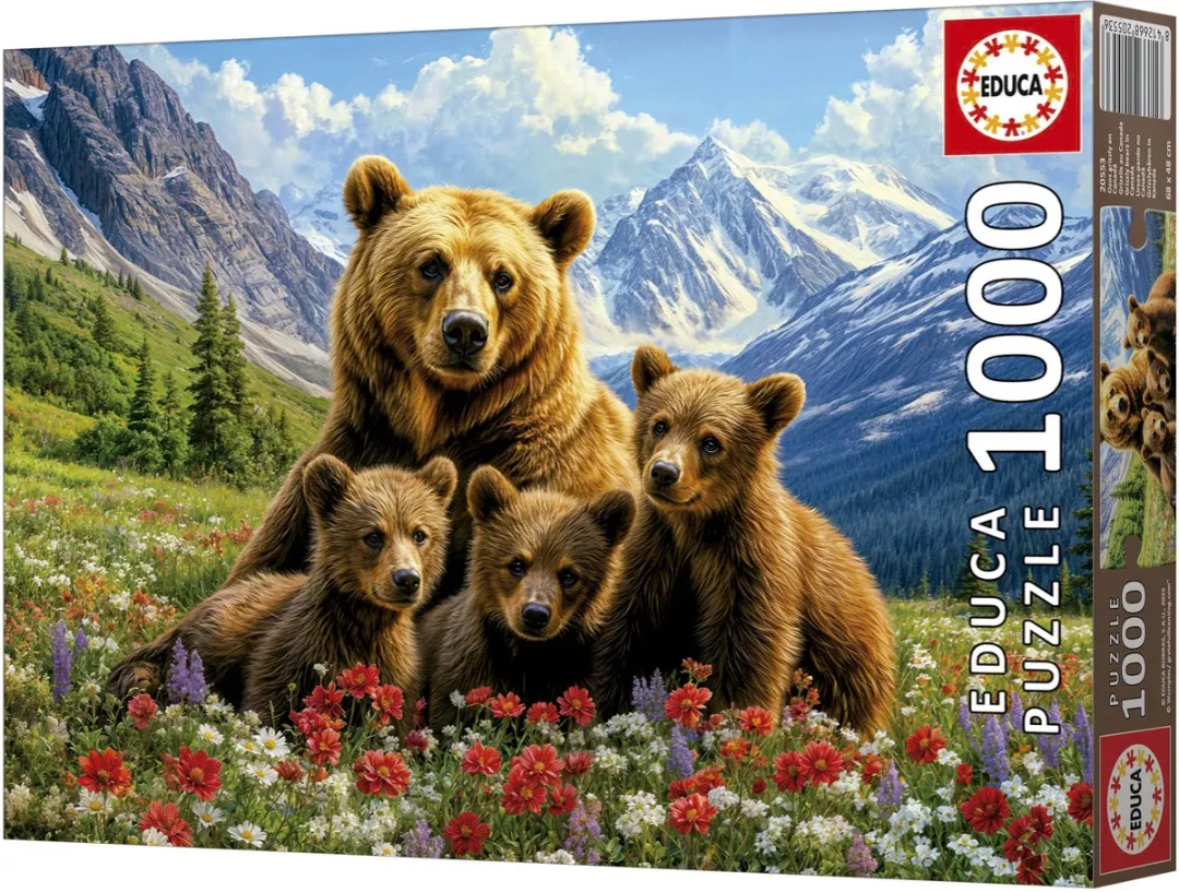 Educa Grizzlyberen Canada Legpuzzel 1000 Stuks - 20553