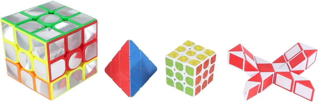Brain Games Puzzelkubus Set 4 Stuks - Meerkleurig