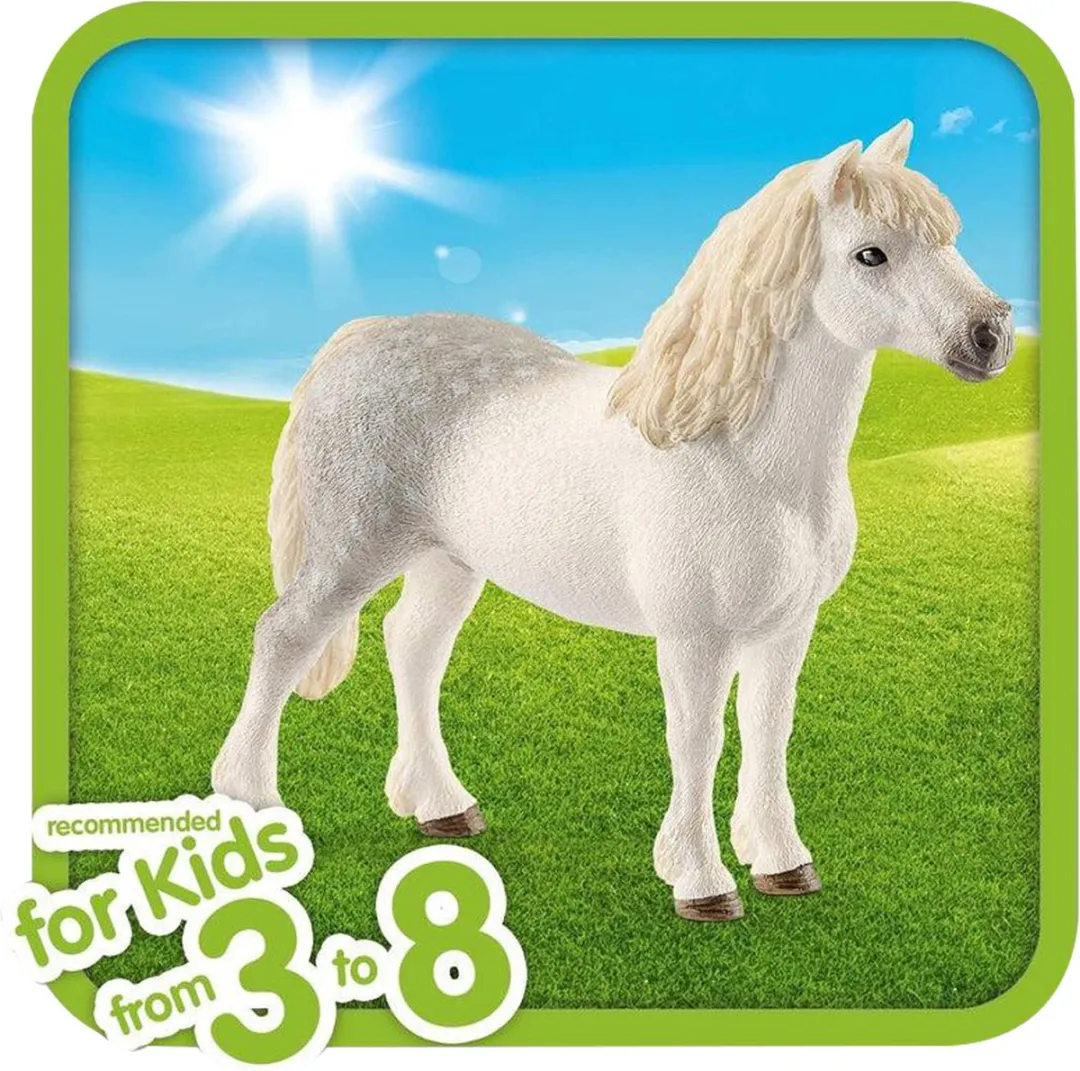 Schleich Farm World Welsh Pony Hengst Speelfiguur 13871 - Wit
