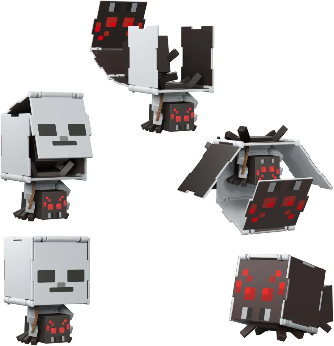 Minecraft Flippin' Figs Spider + Spider Jockey JCN24 - Grijs