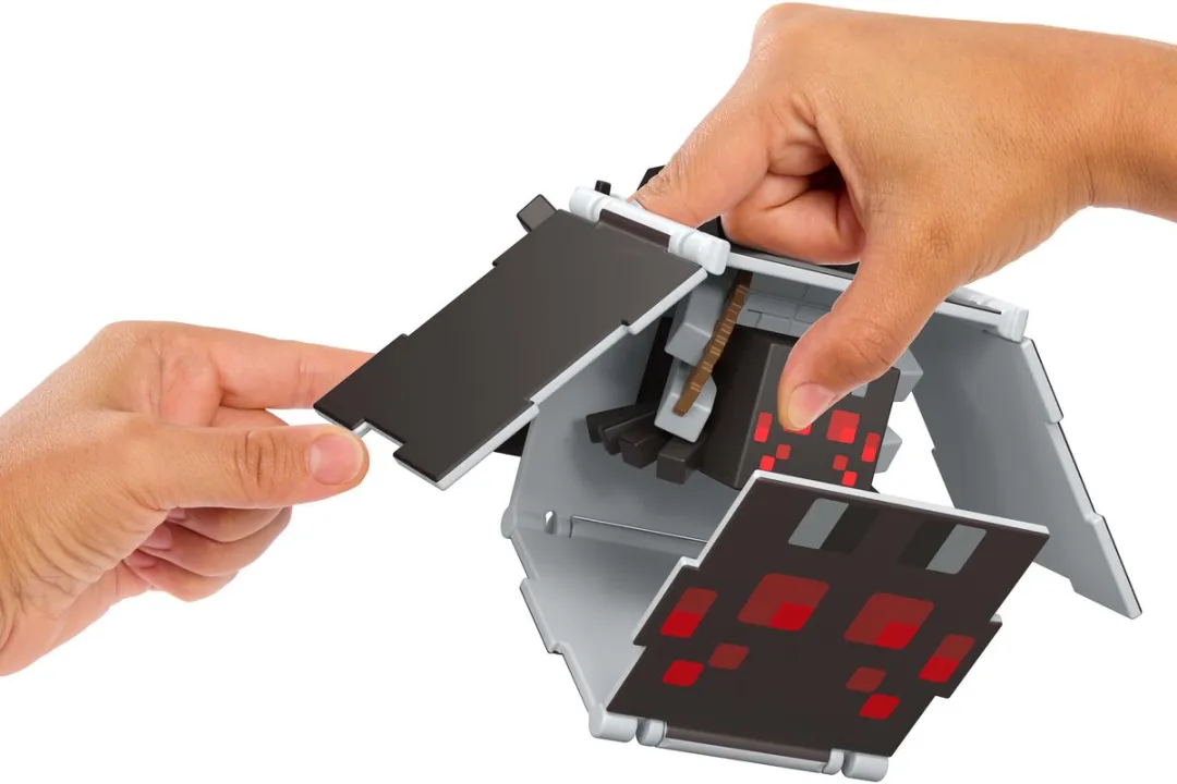 Minecraft Flippin' Figs Spider + Spider Jockey JCN24 - Grijs