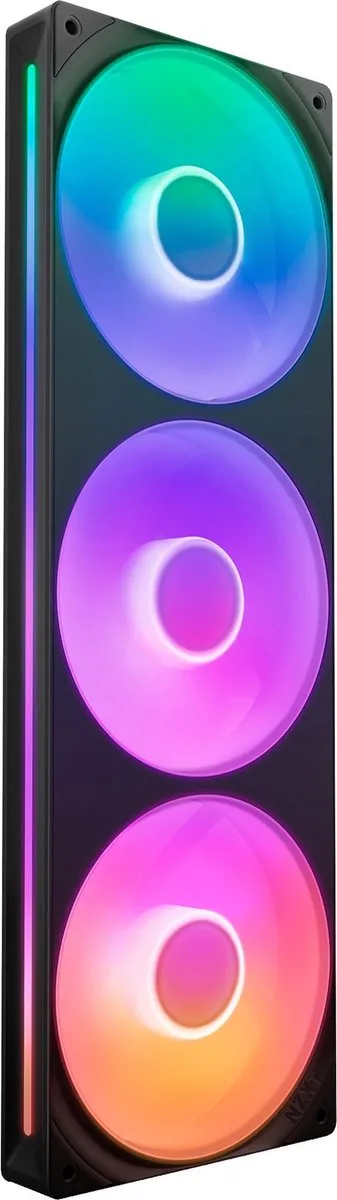 NZXT F360 RGB Core Ventilatorhuis - 3 Ventilatoren - Semi-transparant