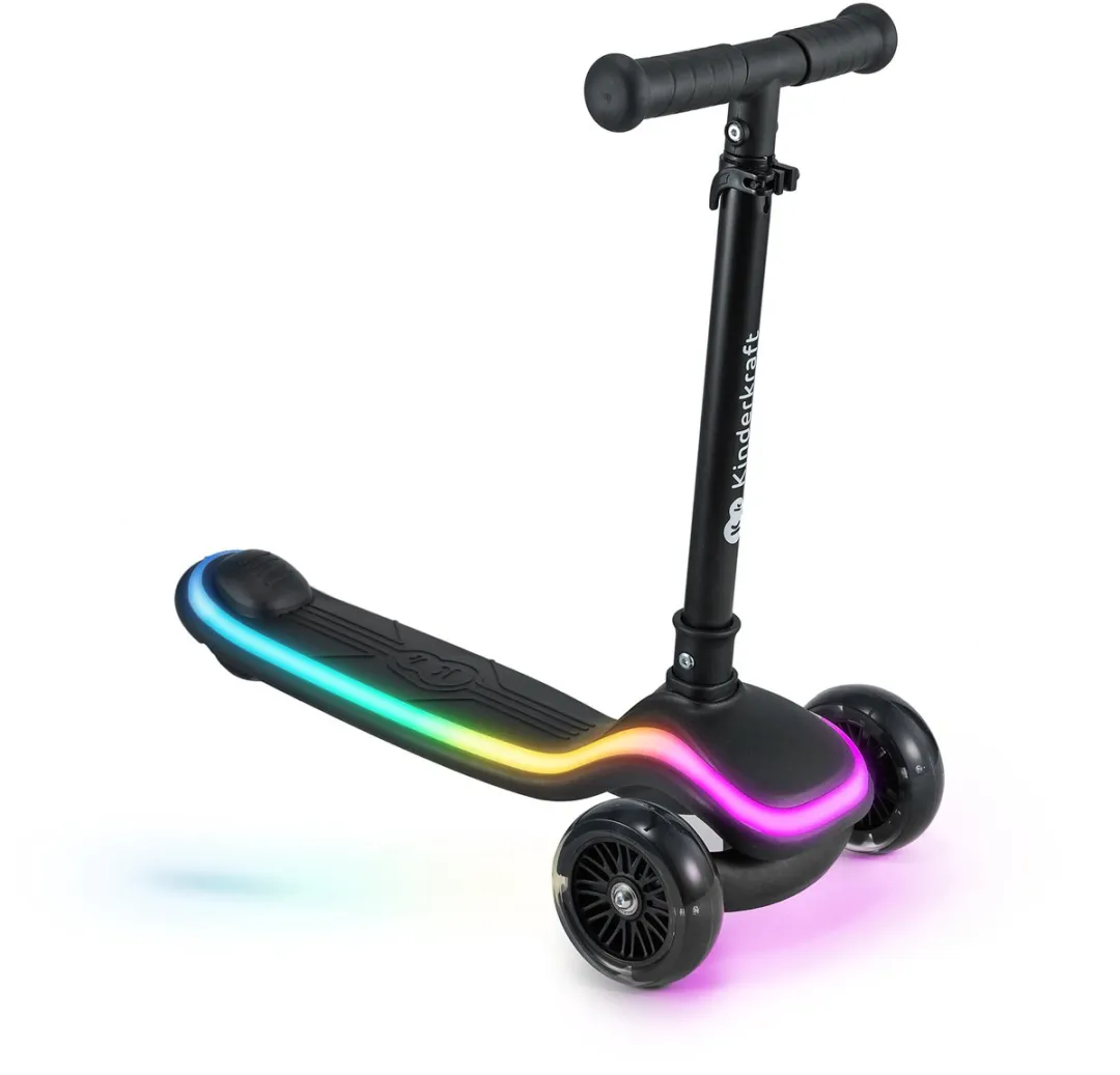KinderKraft RAKET 3-Wiel Step - 12cm Wielen - Zwart