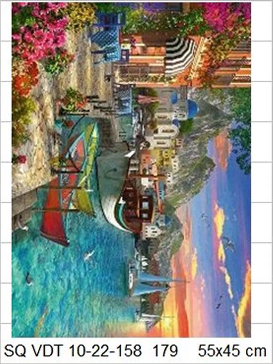 VDTOYS Diamond Painting VDTB179 - Harbour 55x45cm