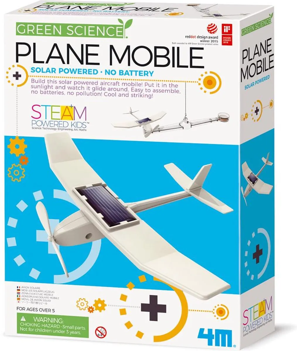 4M Zonnevliegtuig Mobiel DA5603376 - Multikleur