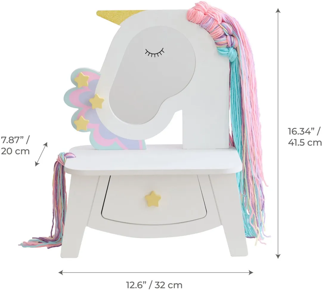 Teamson Kids Eenhoorn Kaptafel - Wit