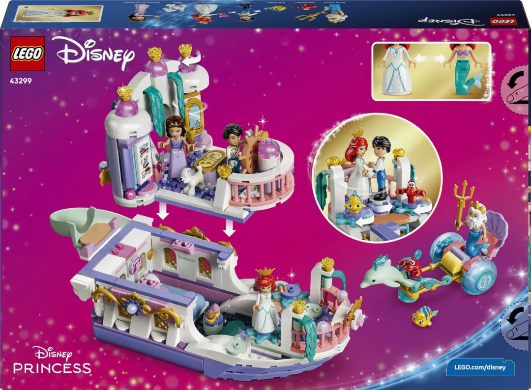LEGO Disney Princess Ariëls Koninklijke Trouwboot 43299 - 519 Stukken - Multicolor - afbeelding 6 van 6