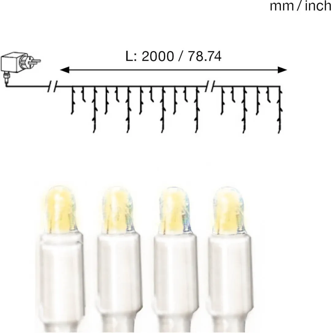 Star Trading LED-lichtgordijn Micro - Zilver