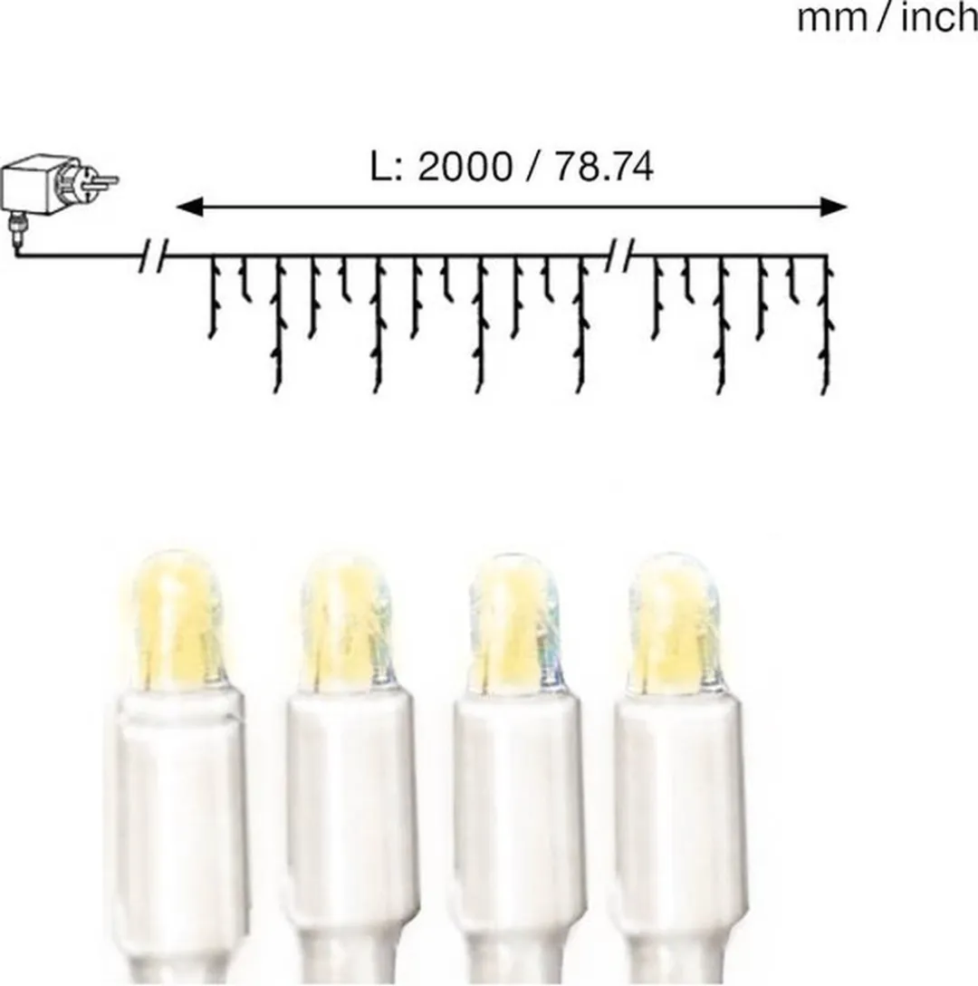 Star Trading LED-lichtgordijn Micro - Zilver