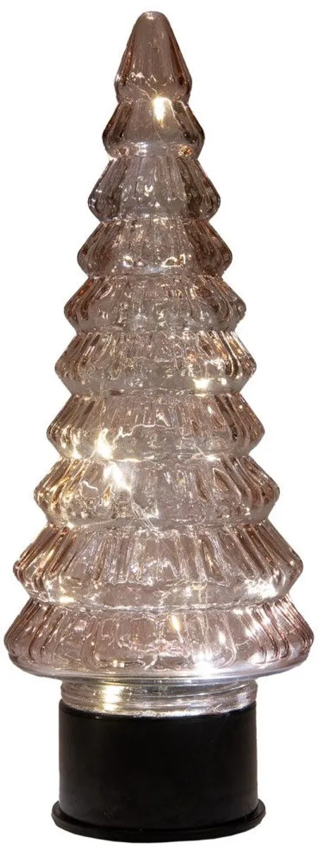 Anna's Collection Boompje Glas LED 35x13cm Roze